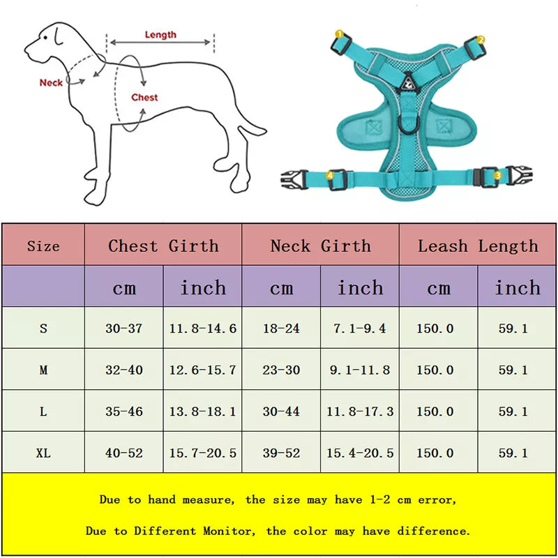 Dog Harness and Leash Set